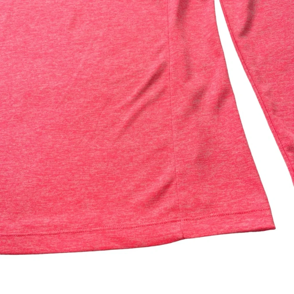 Under Armour Heatgear Womens S Neon Coral Loose Fit Tech Twist Drawstring Hoodie
